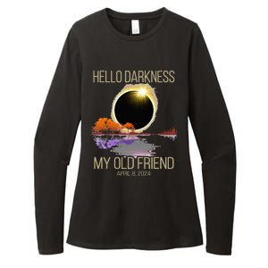 Hello Darkness My Old Friend Solar Eclipse April 08 2024 Womens CVC Long Sleeve Shirt