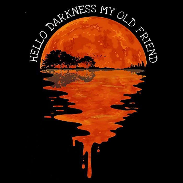 Hello Darkness My Old Friend Hippie Cooling Performance Crew T-Shirt