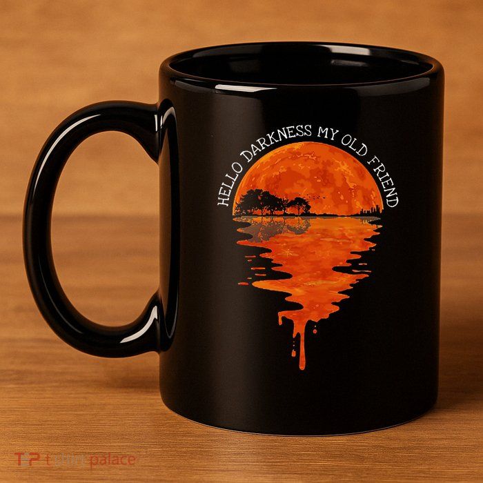 Hello Darkness My Old Friend Hippie 11oz C Handle Ceramic Mug
