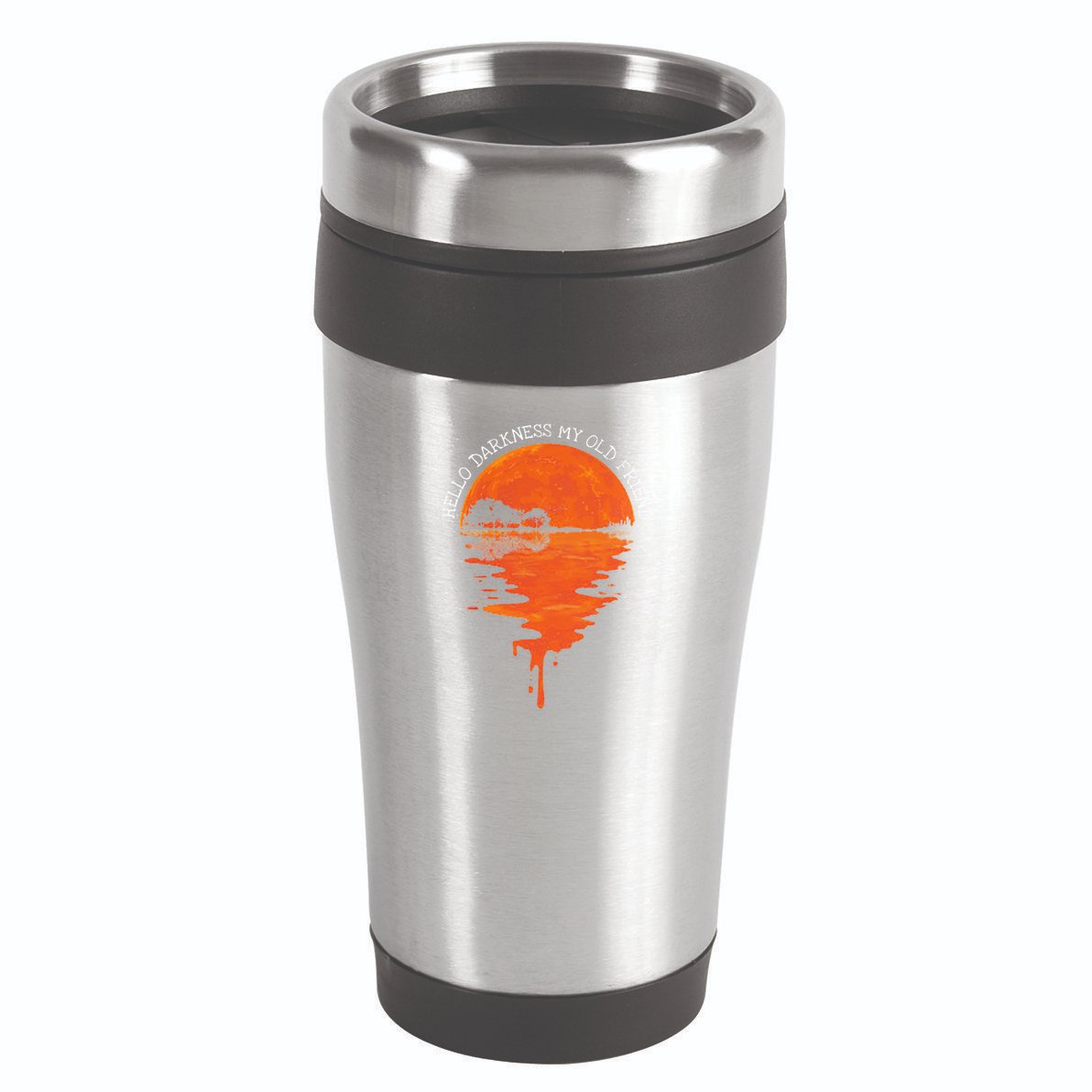 Hello Darkness My Old Friend Hippie 16oz Travel Tumbler