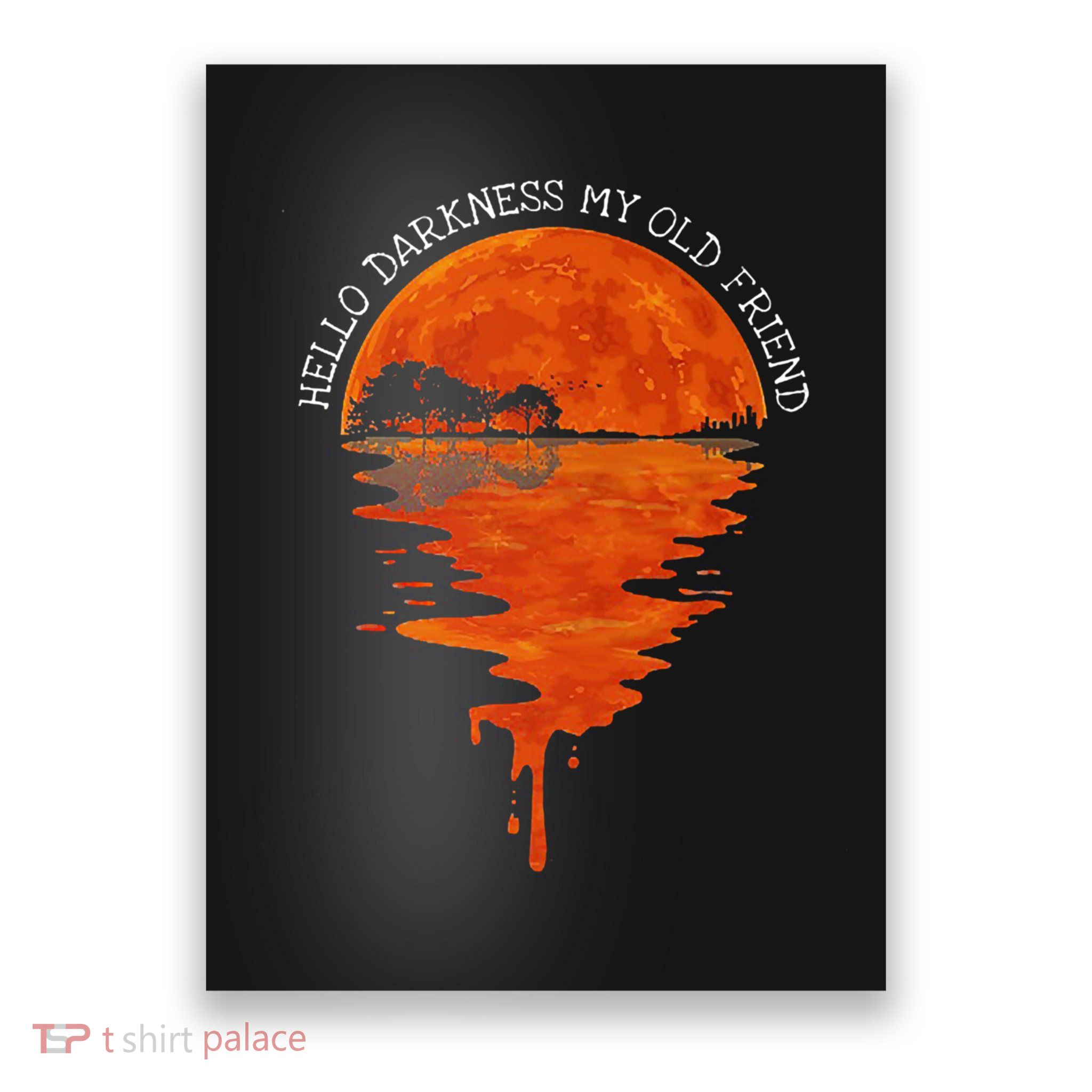 Hello Darkness My Old Friend Hippie Poster