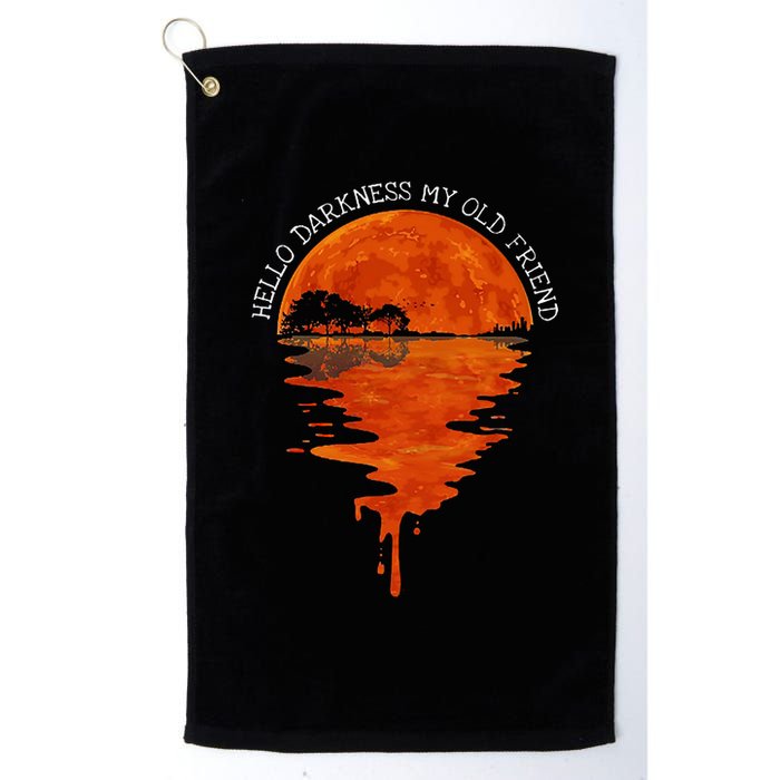 Hello Darkness My Old Friend Hippie Golf Towel
