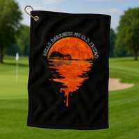 Hello Darkness My Old Friend Hippie Golf Towel