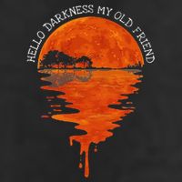 Hello Darkness My Old Friend Hippie Golf Towel