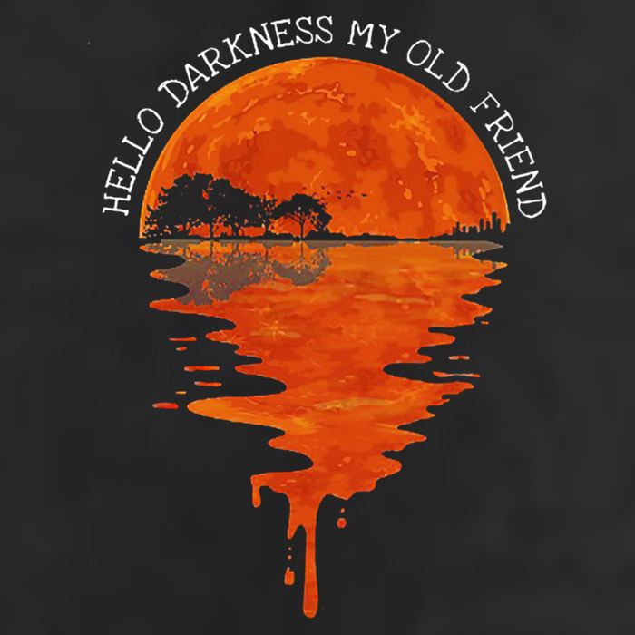 Hello Darkness My Old Friend Hippie Golf Towel