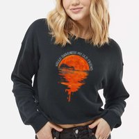 Hello Darkness My Old Friend Hippie Cropped Pullover Crew