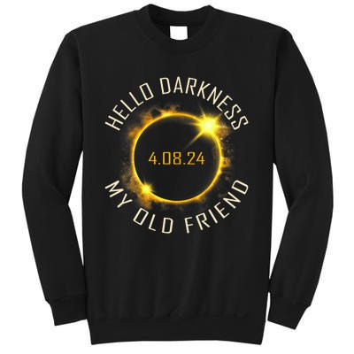 Hello Darkness My Old Friend Solar Eclipse April 08 2024 Gift Sweatshirt