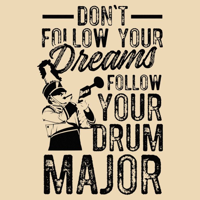 Hilarious Drum Major Saying Fun School Marching Band Art Bag