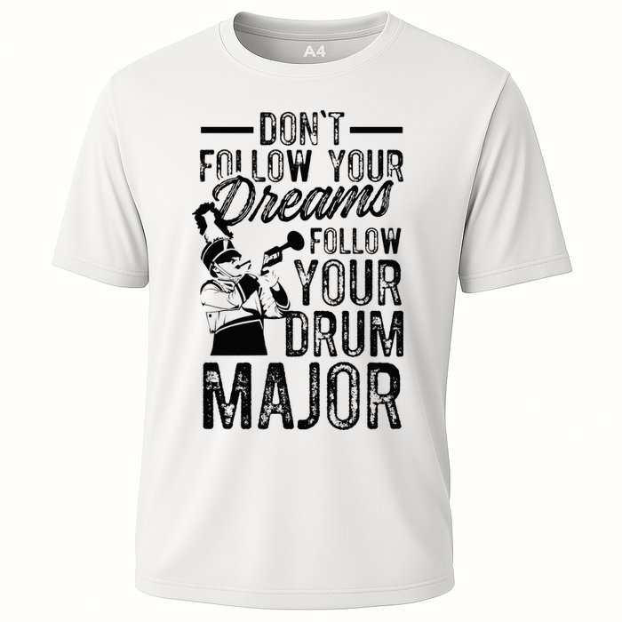 Hilarious Drum Major Saying Fun School Marching Band Art Cooling Performance Crew T-Shirt