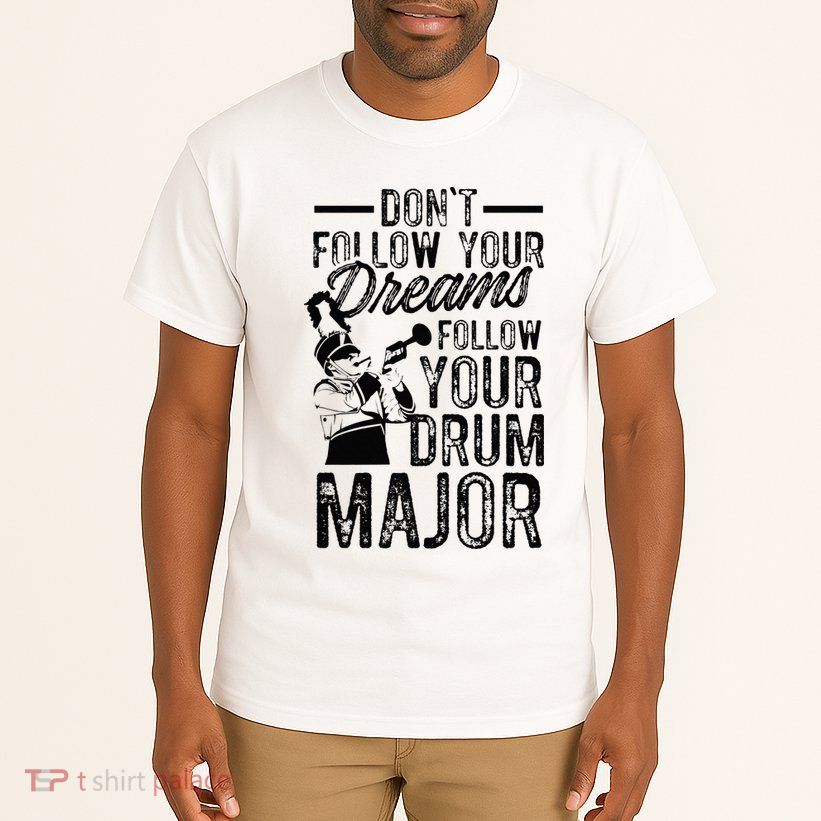 Hilarious Drum Major Saying Fun School Marching Band Art Tall T-Shirt
