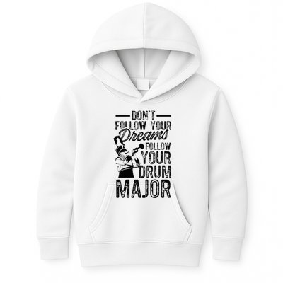 Hilarious Drum Major Saying Fun School Marching Band Art Kids Hoodie