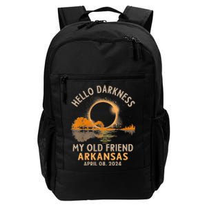 Hello Darkness My Old Friend Total Eclipse 2024 Arkansas Daily Commute Backpack