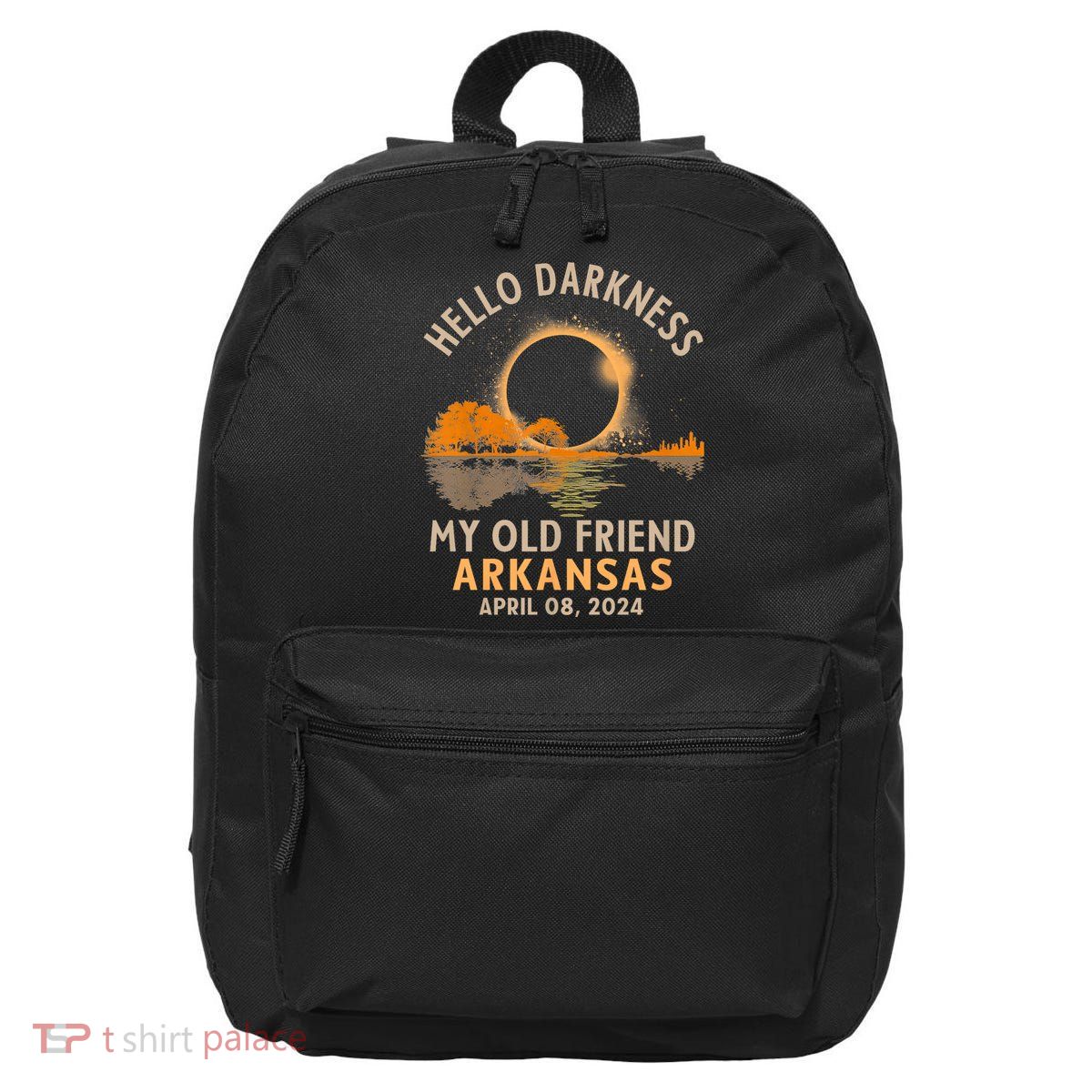 Hello Darkness My Old Friend Total Eclipse 2024 Arkansas 16 in Basic Backpack