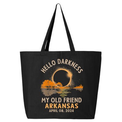 Hello Darkness My Old Friend Total Eclipse 2024 Arkansas 25L Jumbo Tote