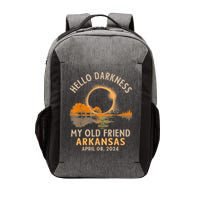 Hello Darkness My Old Friend Total Eclipse 2024 Arkansas Vector Backpack