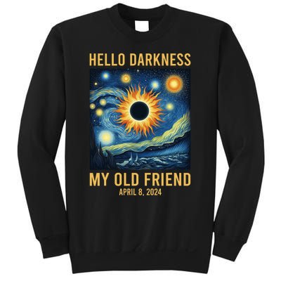 Hello Darkness My Old Friend Solar Eclipse April 08 2024 Sweatshirt