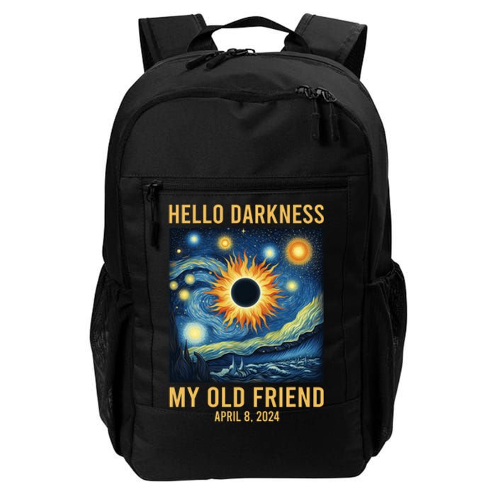 Hello Darkness My Old Friend Solar Eclipse April 08 2024 Daily Commute Backpack