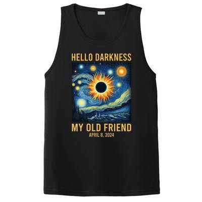 Hello Darkness My Old Friend Solar Eclipse April 08 2024 PosiCharge Competitor Tank