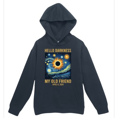 Hello Darkness My Old Friend Solar Eclipse April 08 2024 Urban Pullover Hoodie