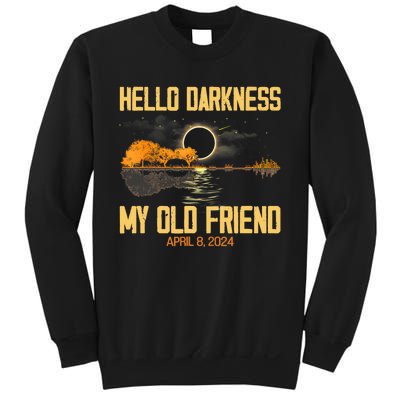 Hello Darkness My Old Friend Solar Eclipse April 08 2024 Totality Eclipse Sweatshirt