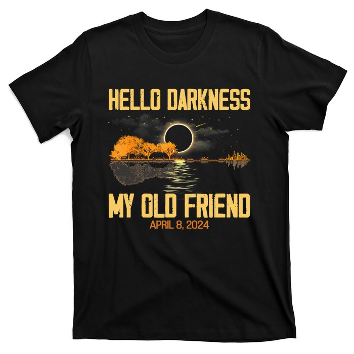 Hello Darkness My Old Friend Solar Eclipse April 08 2024 Totality Eclipse T-Shirt