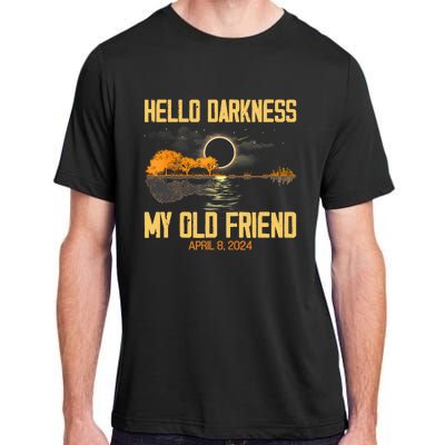 Hello Darkness My Old Friend Solar Eclipse April 08 2024 Totality Eclipse Adult ChromaSoft Performance T-Shirt