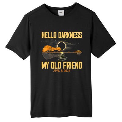 Hello Darkness My Old Friend Solar Eclipse April 08 2024 Totality Eclipse Tall Fusion ChromaSoft Performance T-Shirt