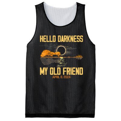 Hello Darkness My Old Friend Solar Eclipse April 08 2024 Totality Eclipse Mesh Reversible Basketball Jersey Tank