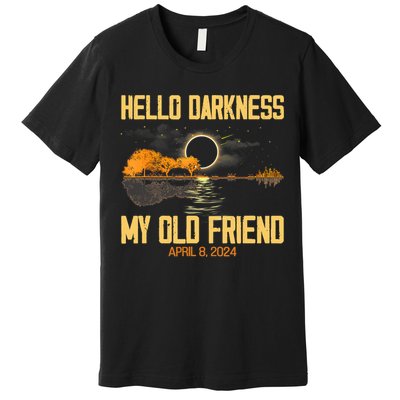 Hello Darkness My Old Friend Solar Eclipse April 08 2024 Totality Eclipse Premium T-Shirt