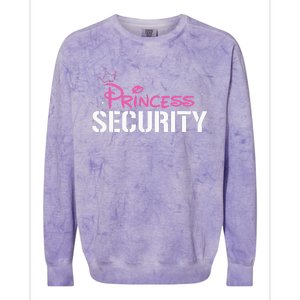 Halloween Dad Mom Daughter Adult Costume Princess Security Colorblast Crewneck Sweatshirt