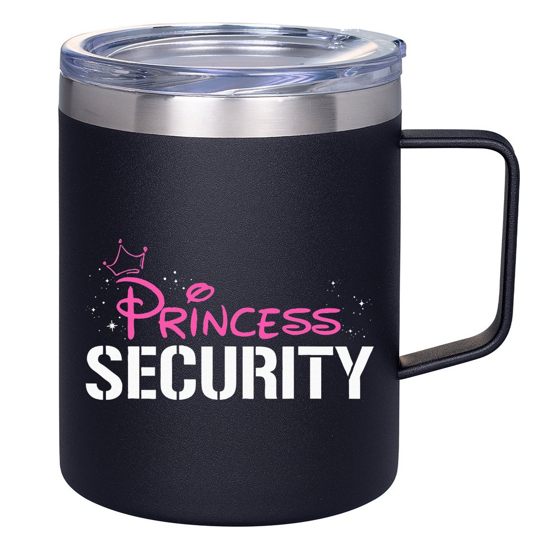 Halloween Dad Mom Daughter Adult Costume Princess Security 12oz Stainless Steel Coffee Mug