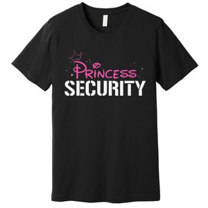 Halloween Dad Mom Daughter Adult Costume Princess Security Premium T-Shirt