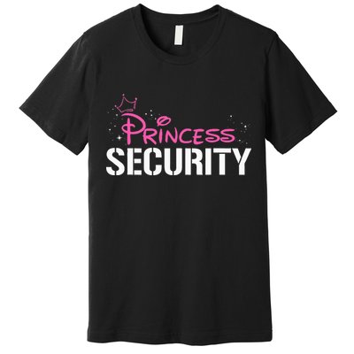 Halloween Dad Mom Daughter Adult Costume Princess Security Premium T-Shirt