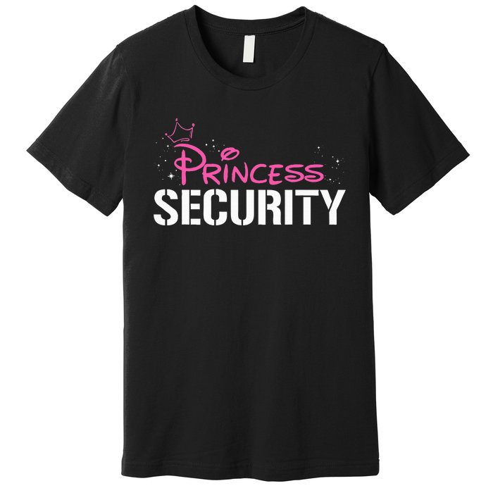 Halloween Dad Mom Daughter Adult Costume Princess Security Premium T-Shirt