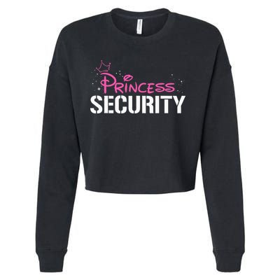 Halloween Dad Mom Daughter Adult Costume Princess Security Cropped Pullover Crew