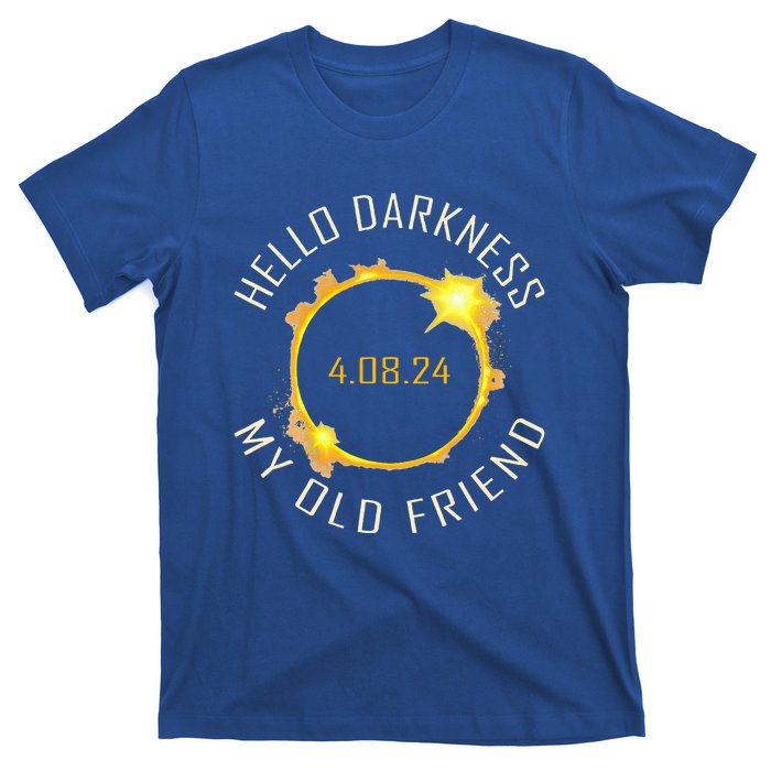 Hello Darkness My Old Friend Solar Eclipse April 08 2024 T-Shirt