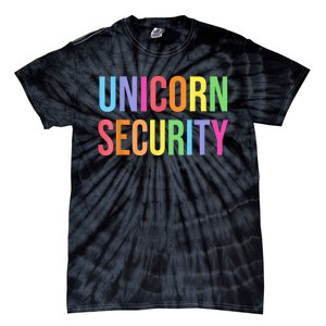 Halloween Dad Mom Daughter Adult Costume, Unicorn Security Tie-Dye T-Shirt