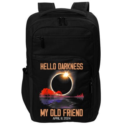 Hello Darkness My Old Friend Solar Eclipse April 08 2024 Impact Tech Backpack