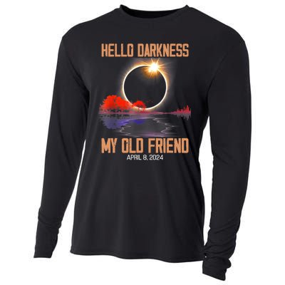 Hello Darkness My Old Friend Solar Eclipse April 08 2024 Cooling Performance Long Sleeve Crew