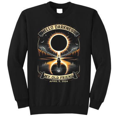 Hello Darkness My Old Friend Solar Eclipse 2024 Gift Sweatshirt