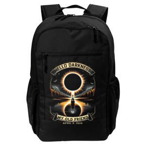 Hello Darkness My Old Friend Solar Eclipse 2024 Gift Daily Commute Backpack