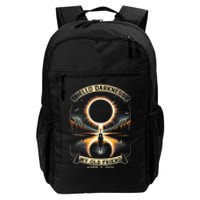 Hello Darkness My Old Friend Solar Eclipse 2024 Gift Daily Commute Backpack