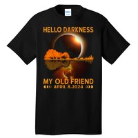 Hello Darkness My Friend Solar Eclipse April 8 2024 Tall T-Shirt