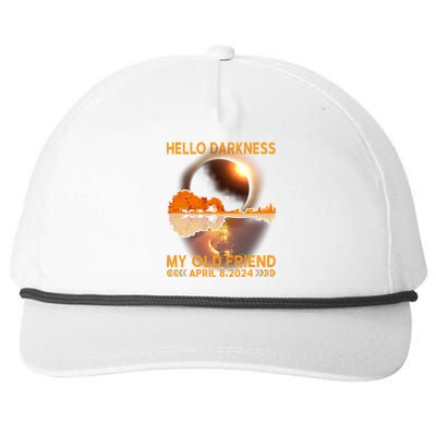 Hello Darkness My Friend Solar Eclipse April 8 2024 Snapback Five-Panel Rope Hat