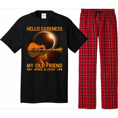 Hello Darkness My Friend Solar Eclipse April 8 2024 Pajama Set