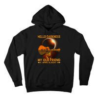 Hello Darkness My Friend Solar Eclipse April 8 2024 Tall Hoodie