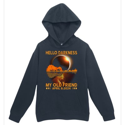 Hello Darkness My Friend Solar Eclipse April 8 2024 Urban Pullover Hoodie