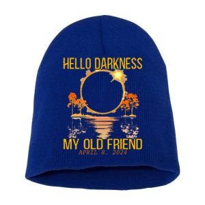 Hello Darkness My Old Friend Solar Eclipse April 08 2024 Short Acrylic Beanie