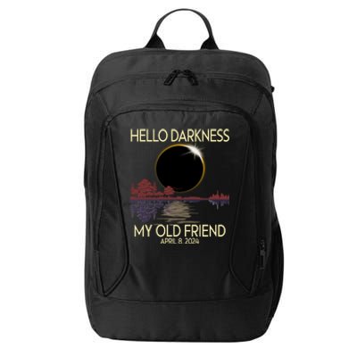 Hello Darkness My Friend 2024 April 8 Funny Solar Eclipse City Backpack