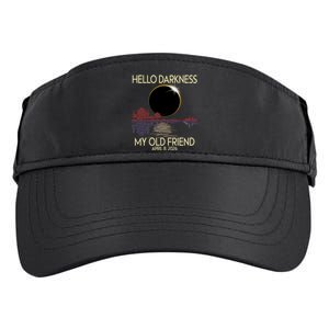 Hello Darkness My Friend 2024 April 8 Funny Solar Eclipse Adult Drive Performance Visor